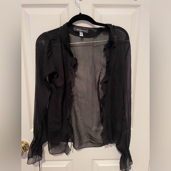Sheer Urban Outfitter Tie Top - Picture 1 of 2